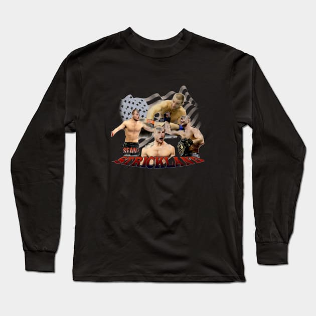 Sean Strickland Champion Long Sleeve T-Shirt by Ndeprok